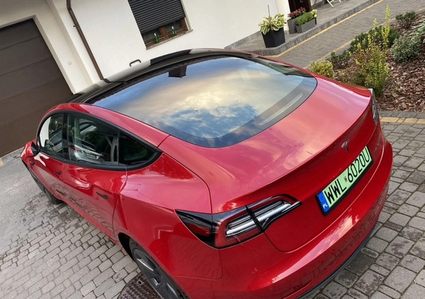 Tesla Model 3 cena 169000 przebieg: 34000, rok produkcji 2022 z Zielonka małe 46